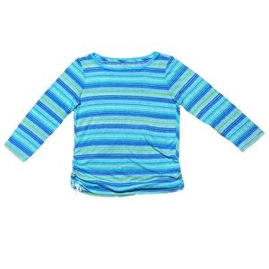 Talbots Sleeve Blouse Top Tie Side Seam Size Small